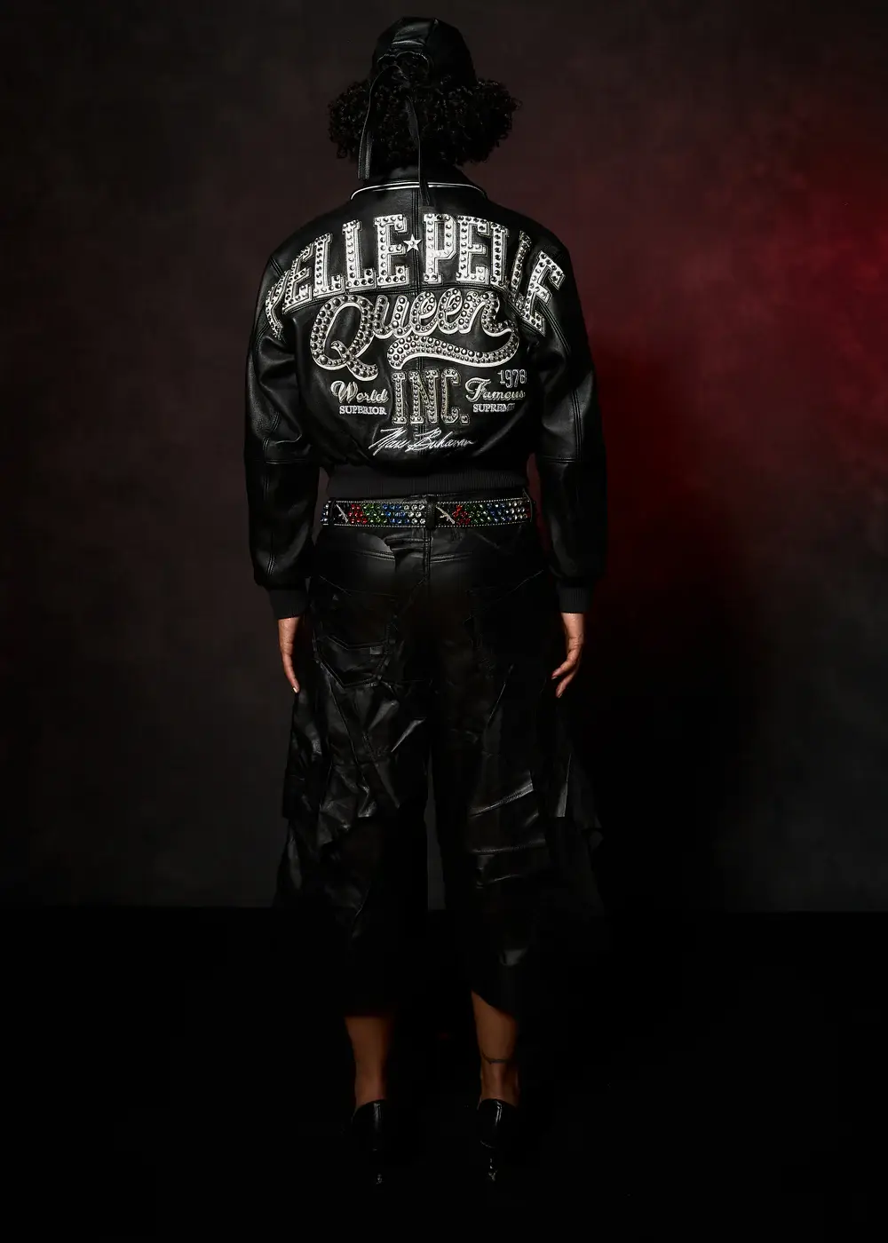 Pelle Pelle Queen Crop Women Jacket Black