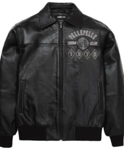 Pelle Pelle Famous Soda Club Plush Black Jacket